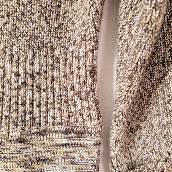 Maggy London Marled Knit Sweater Dress Cuffed Sleeves Merino Wool Blend NWOT - Picture 7 of 13